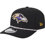 NFL Baltimore Ravens New Era Multi Rope 9SEVENTY Stretch-Snapback Hat - Black