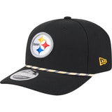 NFL Pittsburgh Steelers New Era Multi Rope 9SEVENTY Stretch-Snapback Hat - Black