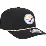 NFL Pittsburgh Steelers New Era Multi Rope 9SEVENTY Stretch-Snapback Hat - Black