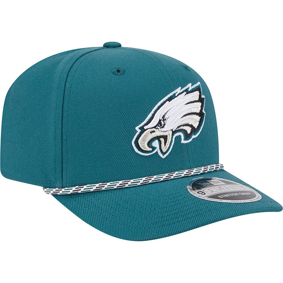 NFL Philadelphia Eagles New Era Multi Rope 9SEVENTY Stretch-Snapback Hat - Green