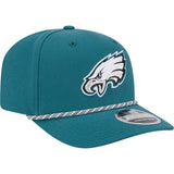 NFL Philadelphia Eagles New Era Multi Rope 9SEVENTY Stretch-Snapback Hat - Green