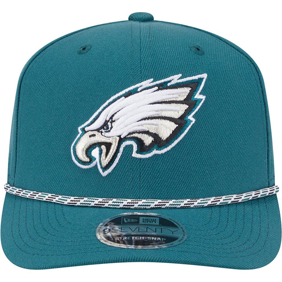 NFL Philadelphia Eagles New Era Multi Rope 9SEVENTY Stretch-Snapback Hat - Green