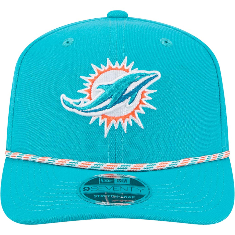 NFL Miami Dolphins New Era Multi Rope 9SEVENTY Stretch-Snapback Hat - Teal