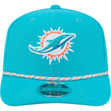 NFL Miami Dolphins New Era Multi Rope 9SEVENTY Stretch-Snapback Hat - Teal