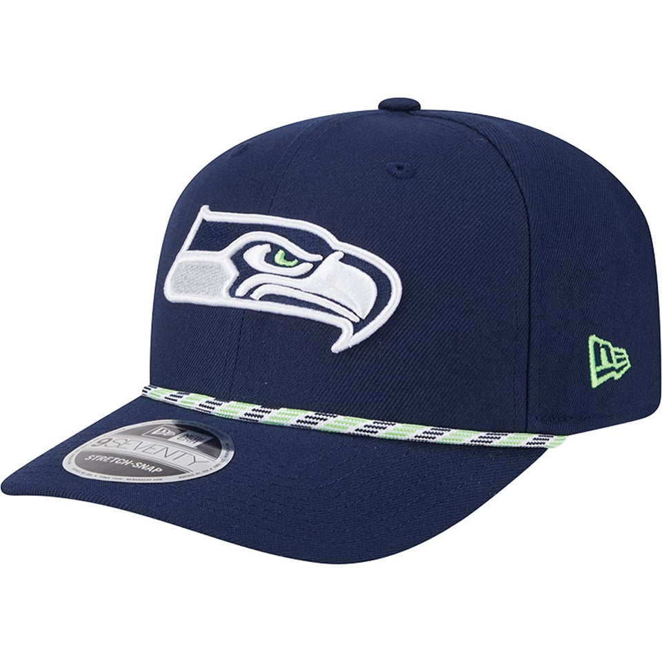 NFL Seattle Seahawks New Era Multi Rope 9SEVENTY Stretch-Snapback Hat - Navy