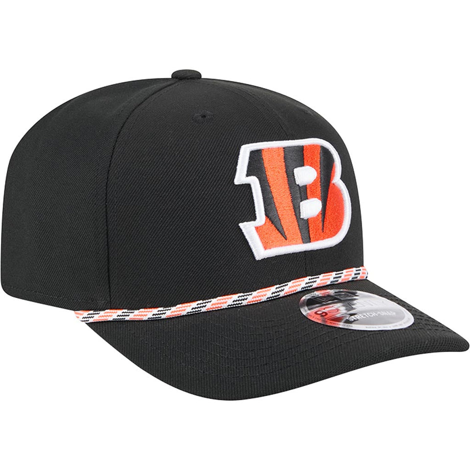 NFL Cincinnati Bengals New Era Multi Rope 9SEVENTY Stretch-Snapback Hat - Black
