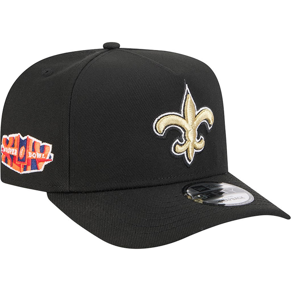 NFL New Orleans Saints New Era OTC 9FIFTY A-Frame Snapback Hat - Black