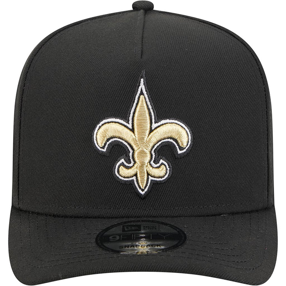 NFL New Orleans Saints New Era OTC 9FIFTY A-Frame Snapback Hat - Black