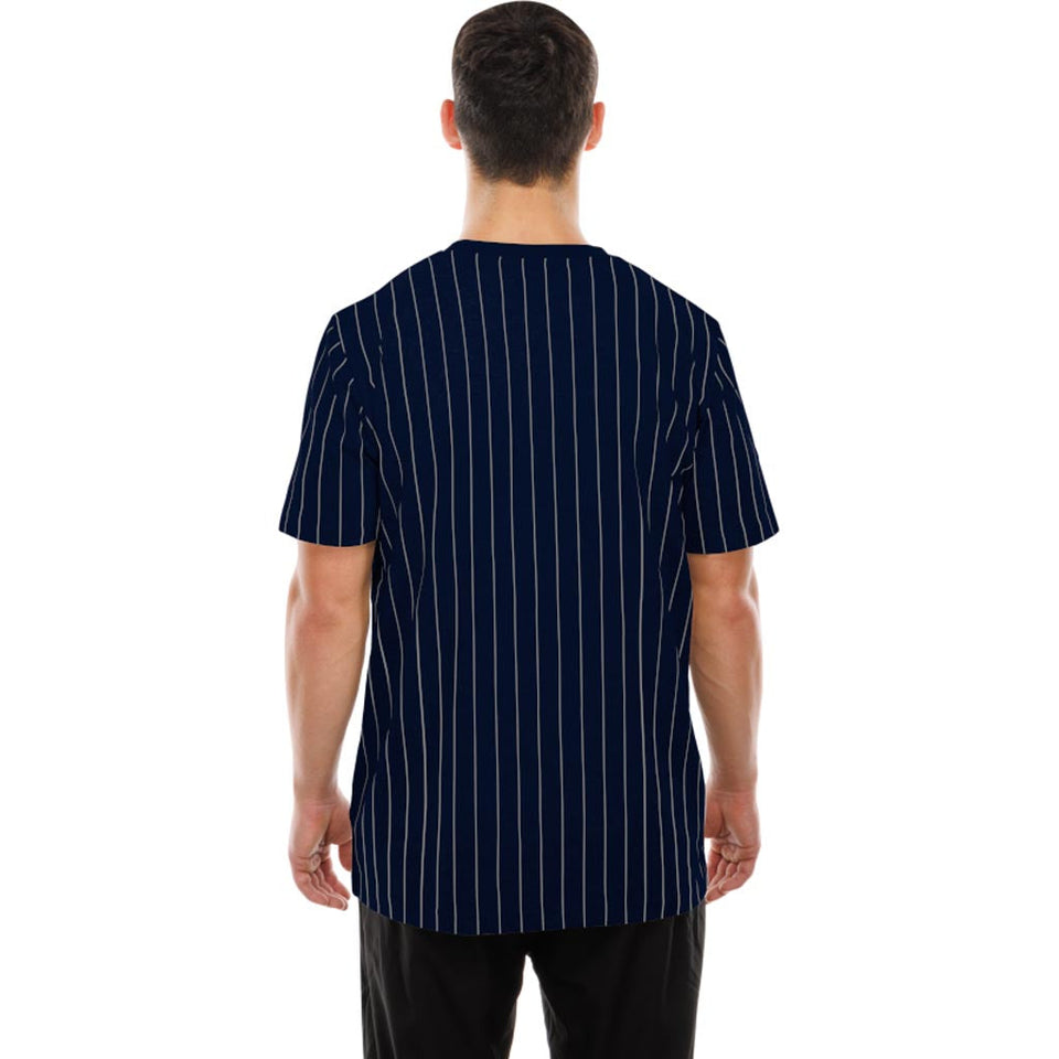 MLB New York Yankees New Era Pinstripe T-Shirt - Navy