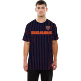 NFL Chicago Bears New Era Pinstripe T-Shirt - Navy