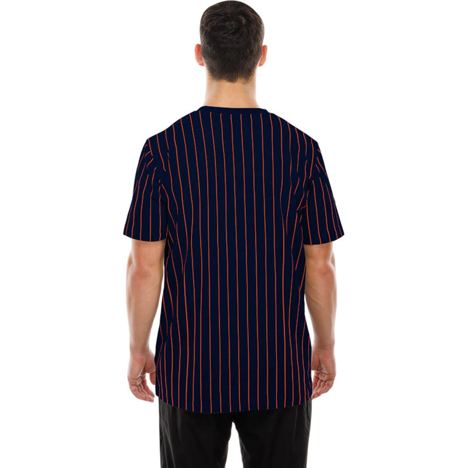 NFL Chicago Bears New Era Pinstripe T-Shirt - Navy