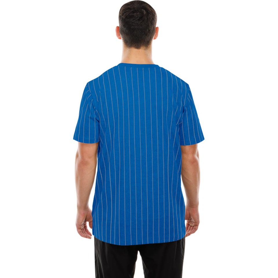NFL Detroit Lions New Era Pinstripe T-Shirt - Blue