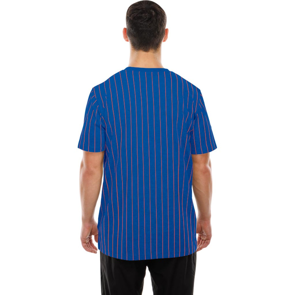 NFL Denver Broncos New Era Pinstripe T-Shirt - Blue