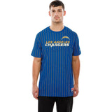NFL Los Angeles Chargers New Era Pinstripe T-Shirt - Red