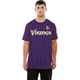 NFL Minnesota Vikings New Era Pinstripe T-Shirt - Purple