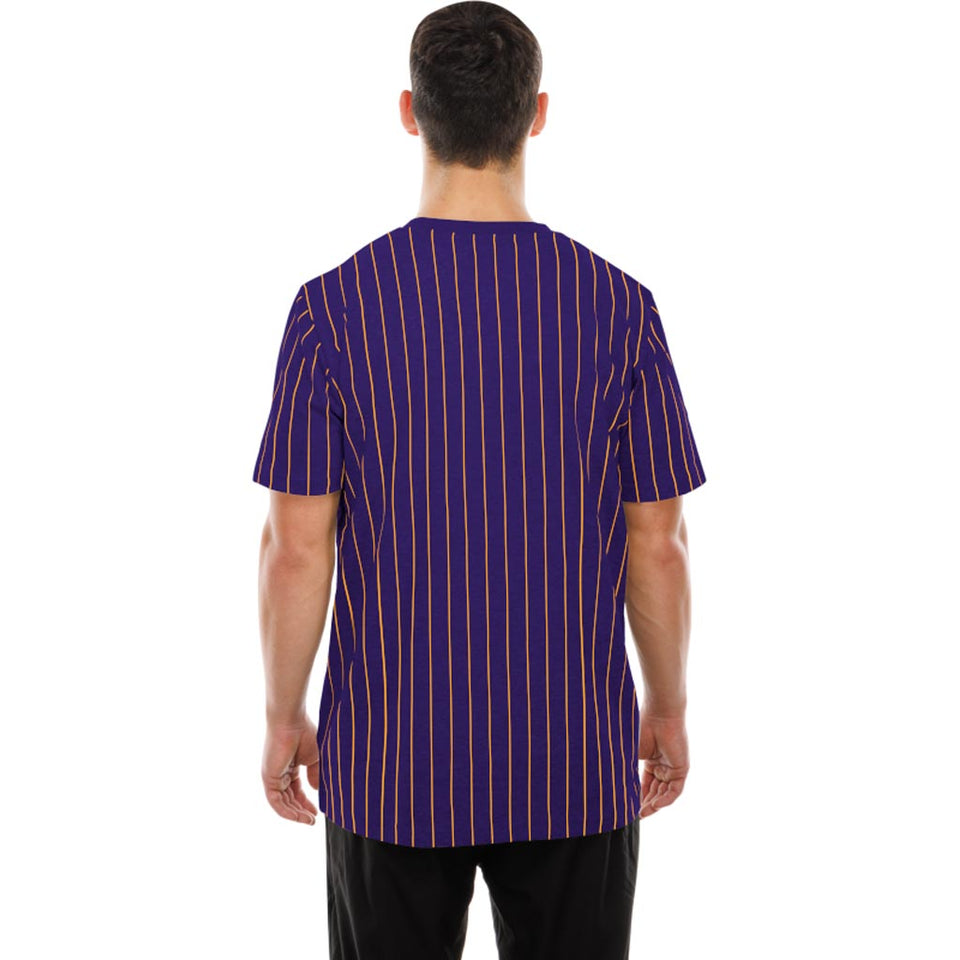 NFL Minnesota Vikings New Era Pinstripe T-Shirt - Purple