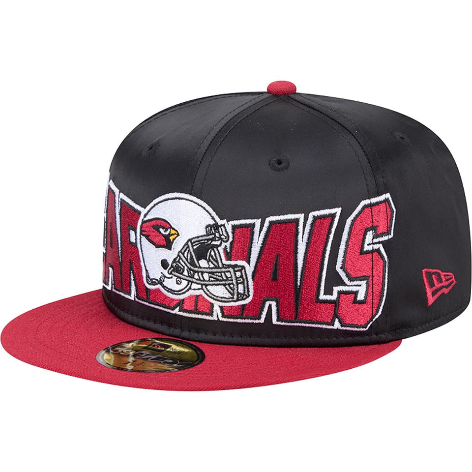 NFL Arizona Cardinals New Era Satin 59FIFTY Fitted Hat - Black
