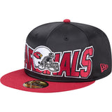 NFL Arizona Cardinals New Era Satin 59FIFTY Fitted Hat - Black