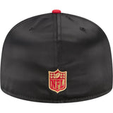 NFL San Francisco 49ers New Era Satin 59FIFTY Fitted Hat - Black