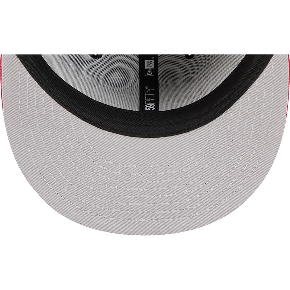 NFL San Francisco 49ers New Era Satin 59FIFTY Fitted Hat - Black