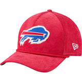 NFL Buffalo Bills New Era Corduroy 9FORTY A-Frame M-Crown Snapback Hat - Red