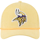 NFL Minnesota Vikings New Era Corduroy 9FORTY A-Frame M-Crown Snapback Hat - Gold