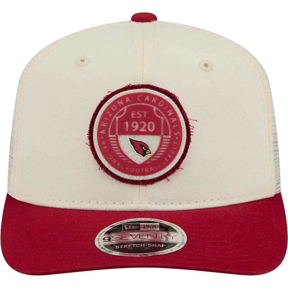 NFL Arizona Cardinals New Era Circle 9SEVENTY Stretch-Snapback Hat - Cream