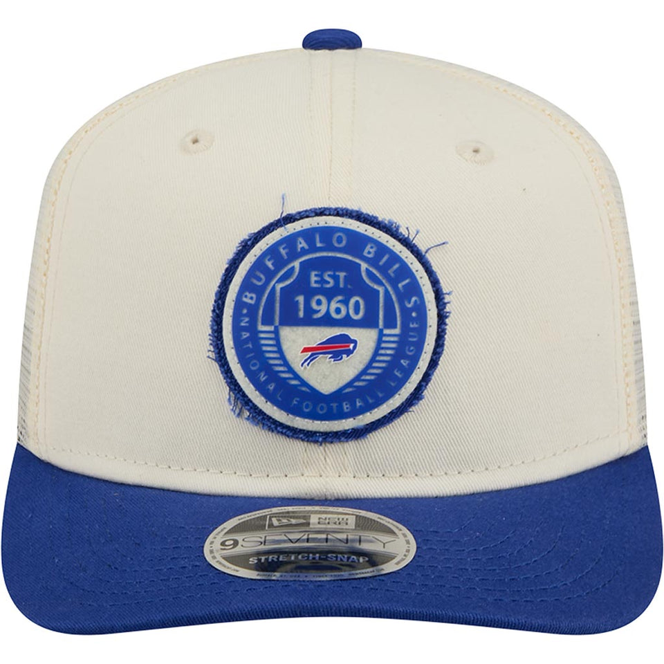 NFL Buffalo Bills New Era Circle 9SEVENTY Stretch-Snapback Hat - Cream
