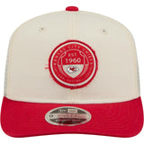 NFL Kansas City Chiefs New Era Circle 9SEVENTY Stretch-Snapback Hat - Cream