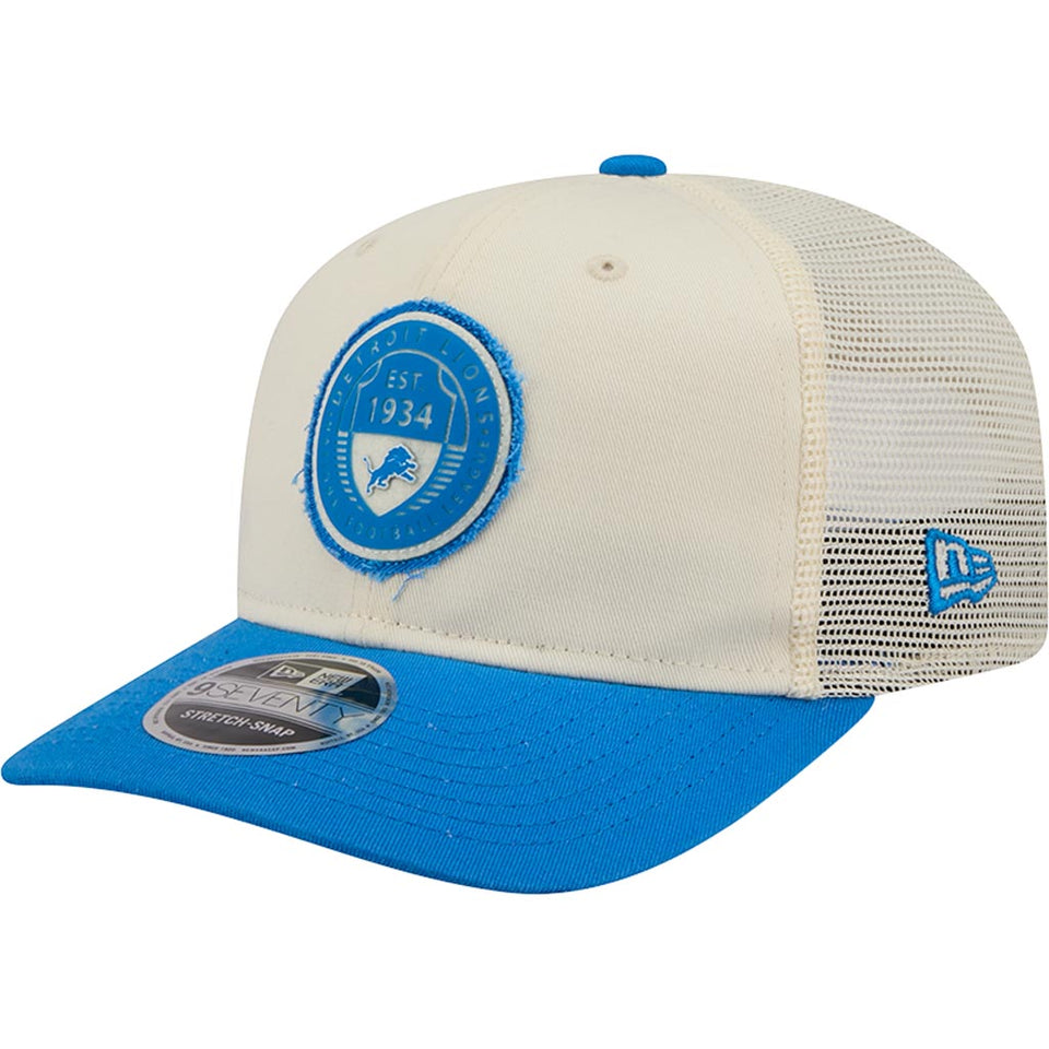 NFL Detroit Lions New Era Circle 9SEVENTY Stretch-Snapback Hat - Cream