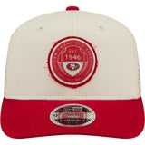 NFL San Francisco 49ers New Era Circle 9SEVENTY Stretch-Snapback Hat - Cream