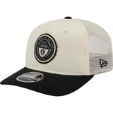 NFL Las Vegas Raiders New Era Circle 9SEVENTY Stretch-Snapback Hat - Cream