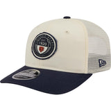 NFL Chicago Bears New Era Circle 9SEVENTY Stretch-Snapback Hat - Cream