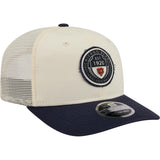NFL Chicago Bears New Era Circle 9SEVENTY Stretch-Snapback Hat - Cream