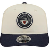 NFL Chicago Bears New Era Circle 9SEVENTY Stretch-Snapback Hat - Cream