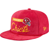 NFL Kansas City Chiefs New Era Corduroy Rope 9FIFTY Snapback Hat - Red