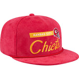 NFL Kansas City Chiefs New Era Corduroy Rope 9FIFTY Snapback Hat - Red