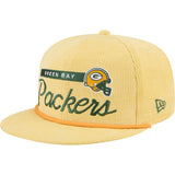 NFL Green Bay Packers New Era Corduroy Rope 9FIFTY Snapback Hat - Green