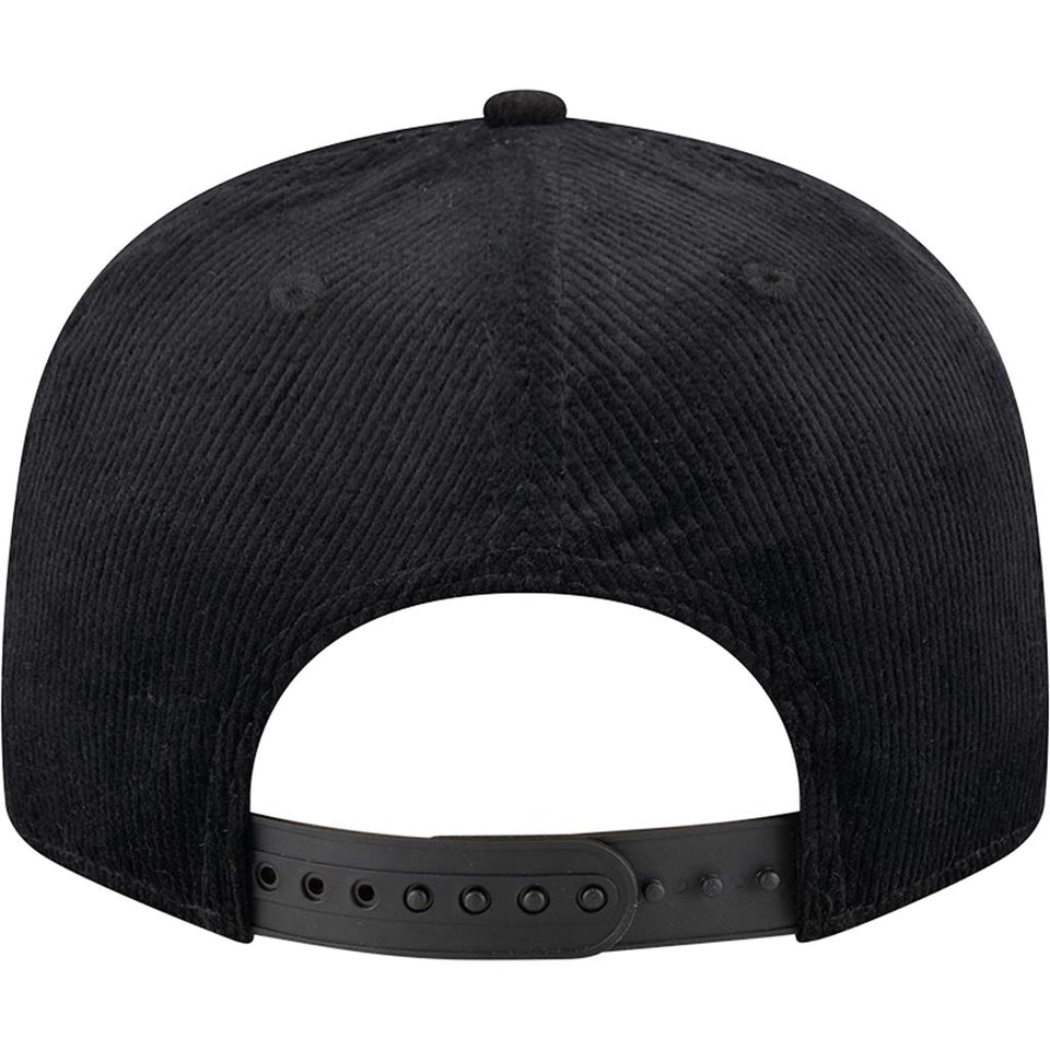NFL Las Vegas Raiders New Era Corduroy Rope 9FIFTY Snapback Hat - Black