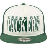 NFL Green Bay Packers New Era Team Cutout 9FIFTY A-Frame Snapback Hat -  Cream