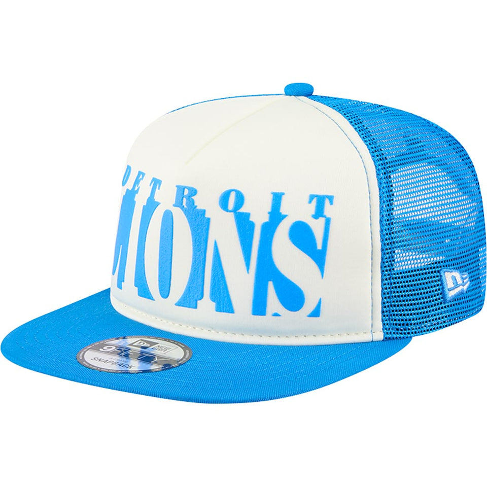 NFL Detroit Lions New Era Team Cutout 9FIFTY A-Frame Snapback Hat -  Cream