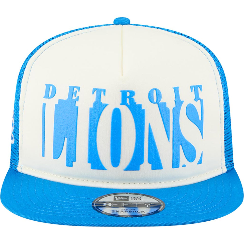NFL Detroit Lions New Era Team Cutout 9FIFTY A-Frame Snapback Hat -  Cream
