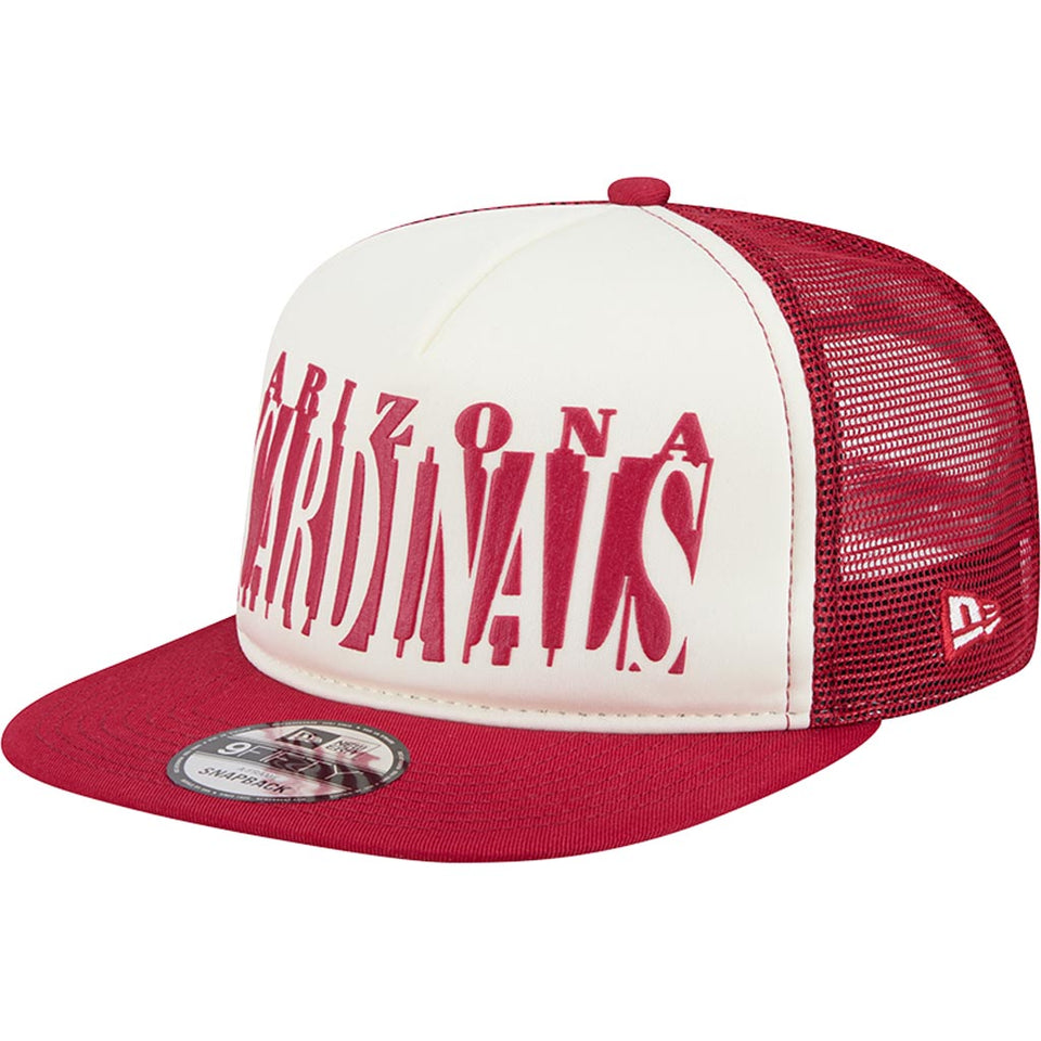 NFL Arizona Cardinals New Era Team Cutout 9FIFTY A-Frame Snapback Hat -  Cream