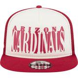 NFL Arizona Cardinals New Era Team Cutout 9FIFTY A-Frame Snapback Hat -  Cream