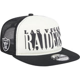 NFL Las Vegas Raiders New Era Team Cutout 9FIFTY A-Frame Snapback Hat -  Cream