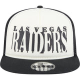 NFL Las Vegas Raiders New Era Team Cutout 9FIFTY A-Frame Snapback Hat -  Cream