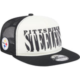 NFL Pittsburgh Steelers New Era Team Cutout 9FIFTY A-Frame Snapback Hat -  Cream
