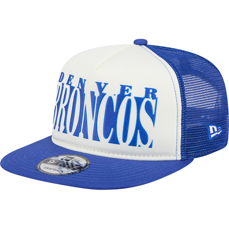 NFL Denver Broncos New Era Team Cutout 9FIFTY A-Frame Snapback Hat -  Cream