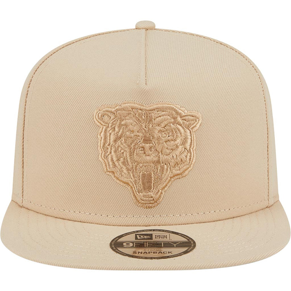NFL Chicago Bears New Era Dry Wood 9FIFTY A-Frame Snapback Hat - Tan