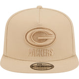 NFL Green Bay Packers New Era Dry Wood 9FIFTY A-Frame Snapback Hat - Tan